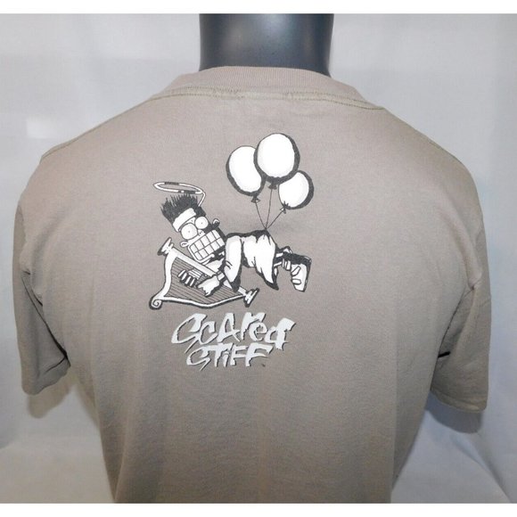 VTG 1996 CHANGES Scared Stiff Mens L Ski Death Skiing T Shirt Funny Graphic - Picture 11 of 12